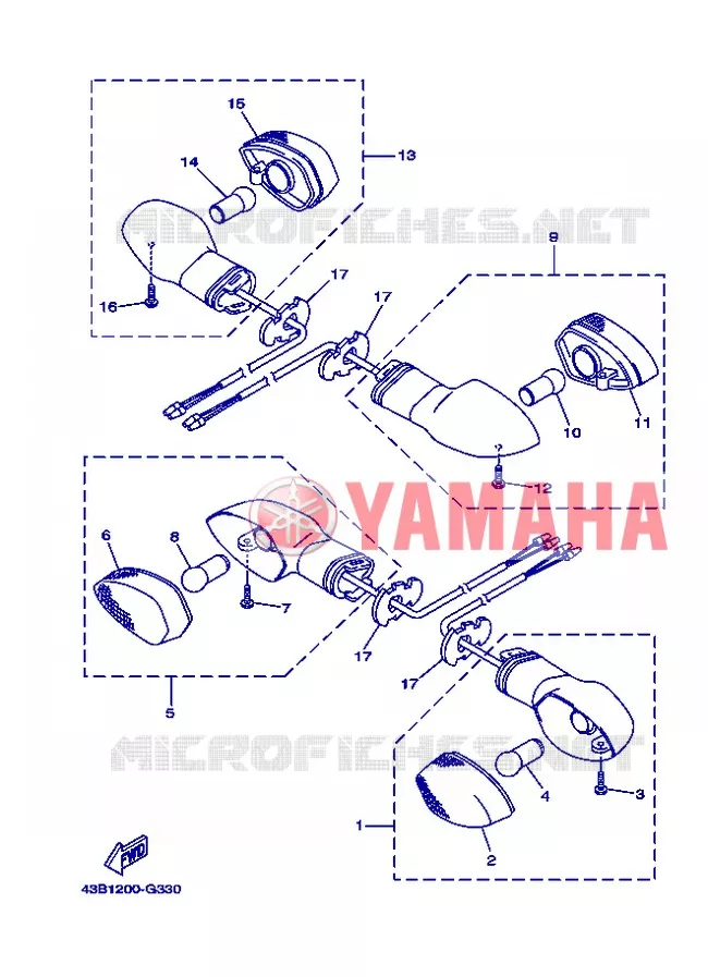 KNIPPERLICHT Yamaha MOTO 125 2013 XTZ  XTZ125E