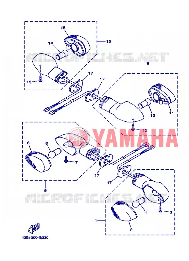 KNIPPERLICHT Yamaha MOTO 125 2013 XTZ  XTZ125E