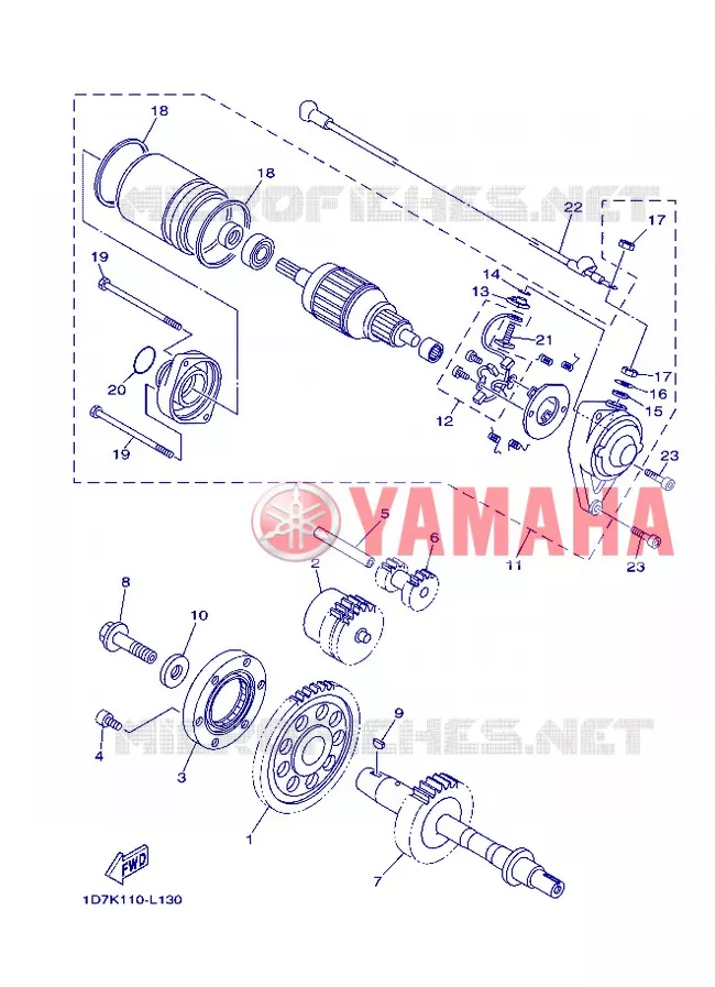 STARTMOTOR Yamaha MOTO 1900 2013 MIDNIGHT STAR  XV1900A