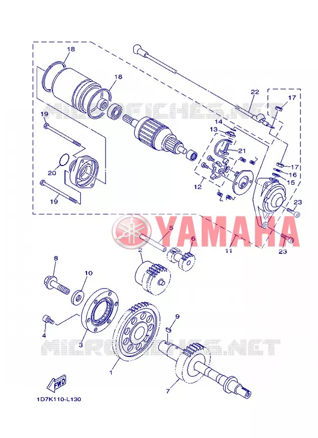 STARTMOTOR Yamaha MOTO 1900 2013 MIDNIGHT STAR  XV1900A