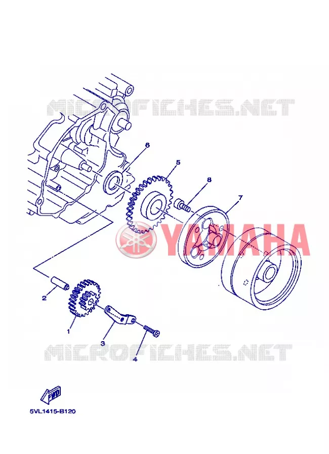 STARTMOTOR KOPPELINGS Yamaha MOTO 125 2013 YBR  YBR125E