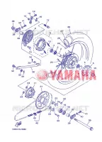 ACHTERWIEL voor Yamaha YBR125EGS 2013