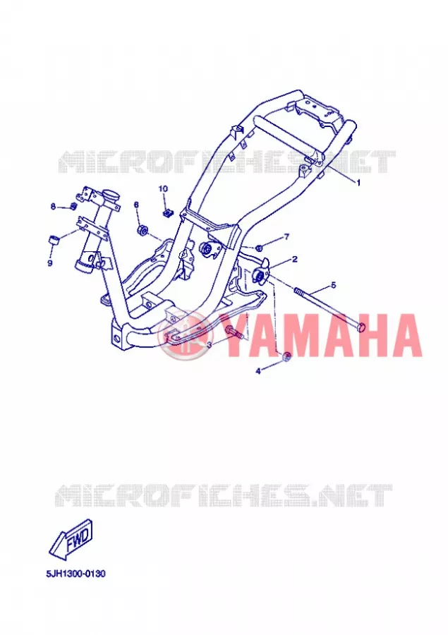 FRAME Yamaha SCOOTER 50 2013 STUNT SLIDER  EW50N