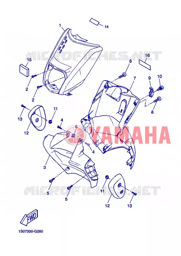 BEENSCHERM Yamaha SCOOTER 50 2013 STUNT SLIDER  EW50N