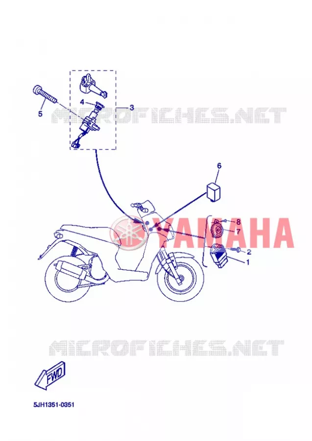 ELECTRISCH 1 Yamaha SCOOTER 50 2013 STUNT SLIDER  EW50N