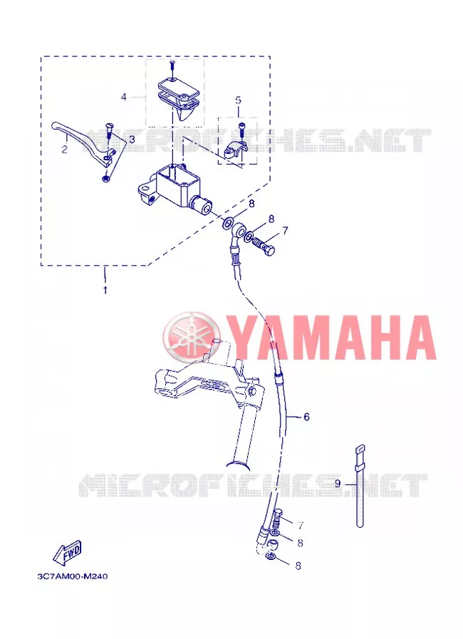 REMPOMP VOOR Yamaha SCOOTER 50 2013 STUNT SLIDER  EW50N