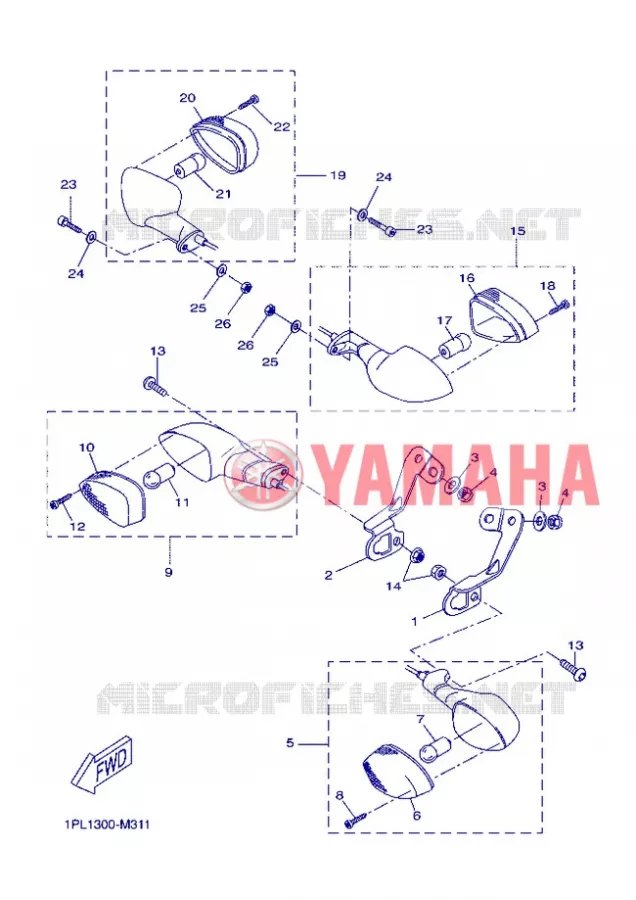 KNIPPERLICHT Yamaha SCOOTER 50 2013 NITRO NAKED  NS50N