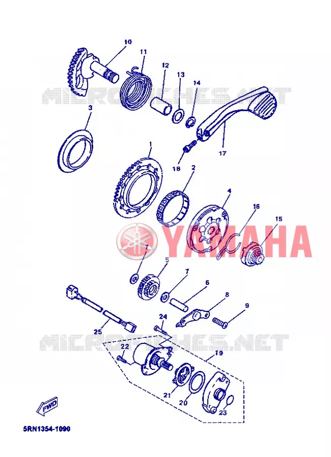 STARTMOTOR Yamaha SCOOTER 50 2013 NEOS  YN50