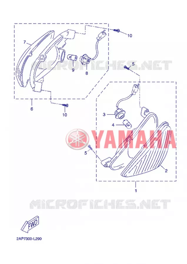 KNIPPERLICHT Yamaha SCOOTER 50 2013 NEOS  YN50