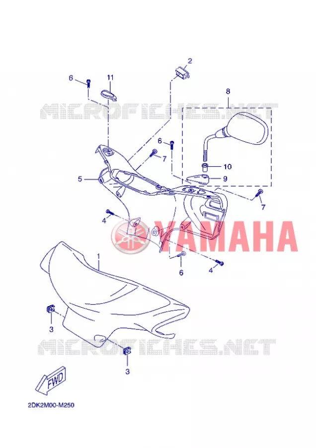 KAP 1 Yamaha SCOOTER 50 2013 OVETTO ONE  YN50E