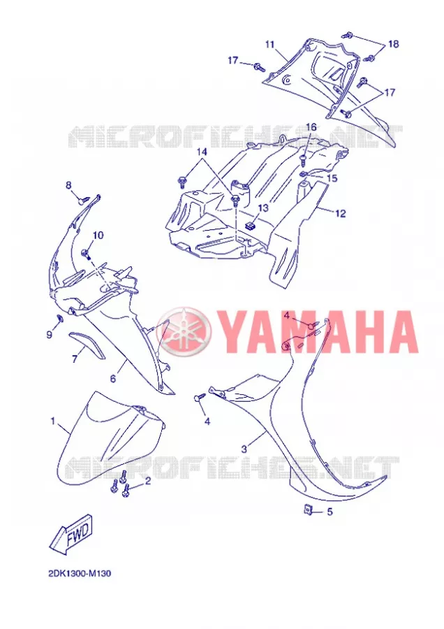 SPATBORD Yamaha SCOOTER 50 2013 OVETTO ONE  YN50E