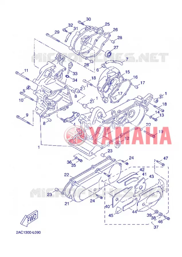 CARTERDELEN Yamaha SCOOTER 50 2013 NEOS 4T  YN50F