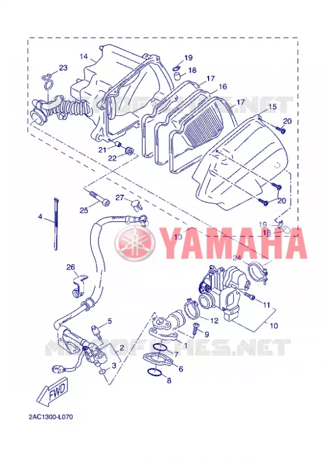 INLAAT Yamaha SCOOTER 50 2013 OVETTO 4T  YN50F