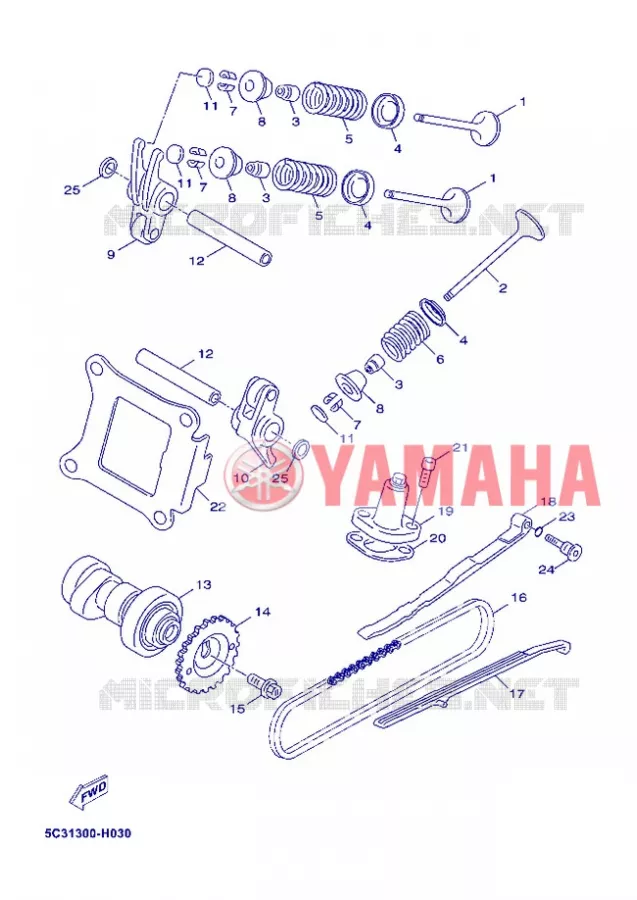 KLEPPEN Yamaha SCOOTER 50 2013 OVETTO 4T  YN50F