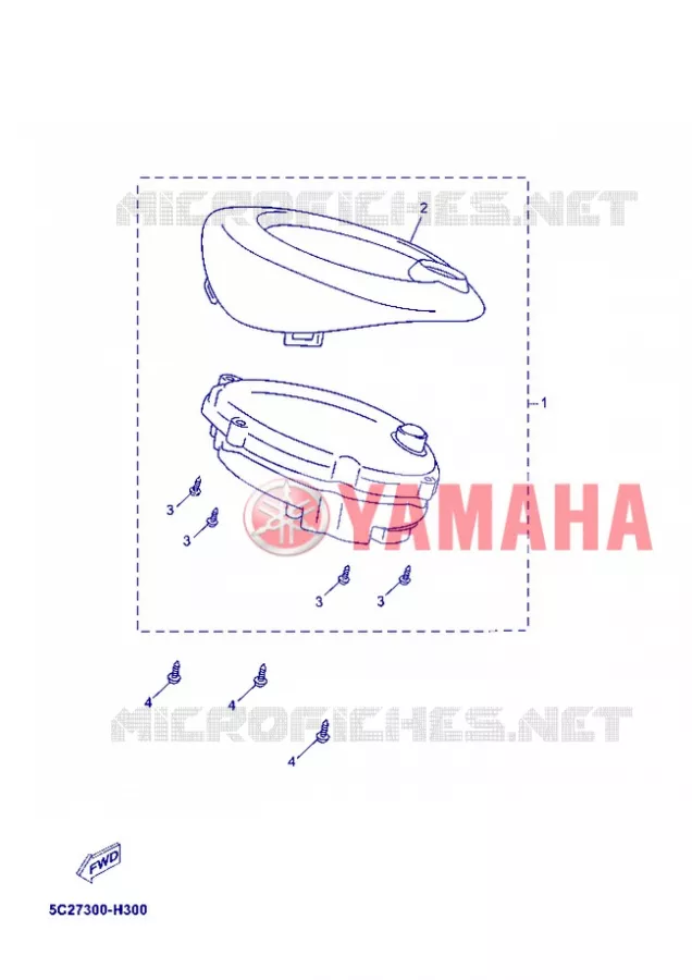 TELLERSET Yamaha SCOOTER 50 2013 OVETTO 4T  YN50F