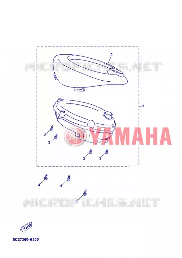 TELLERSET Yamaha SCOOTER 50 2013 OVETTO 4T  YN50F