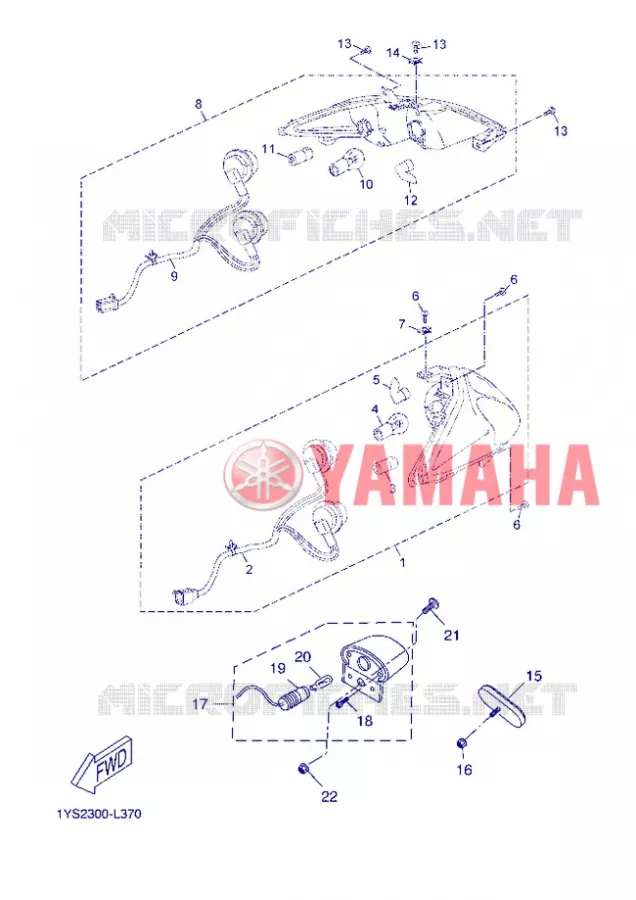 ACHTERLICHT Yamaha SCOOTER 125 2013 XMAX  YP125R