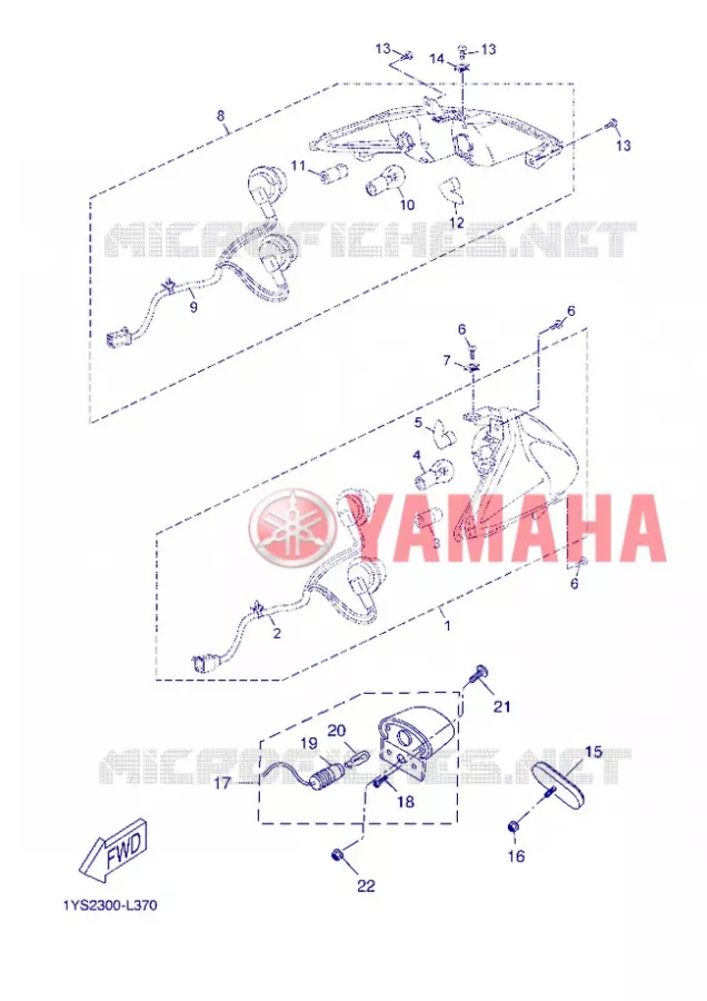 ACHTERLICHT Yamaha SCOOTER 125 2013 XMAX  YP125R
