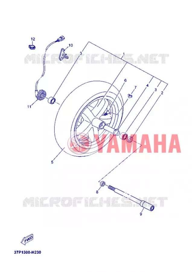 VOORWIEL Yamaha SCOOTER 125 2013 XMAX  YP125R