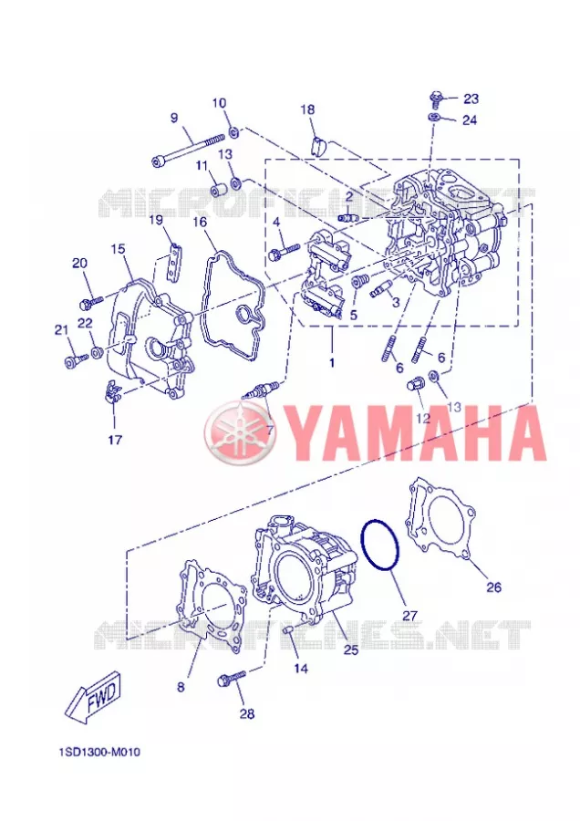 CILINDER Yamaha SCOOTER 400 2013 XMAX  YP400R