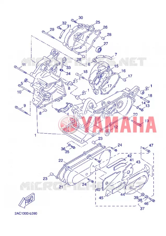 CARTERDELEN Yamaha SCOOTER 50 2013 NEOS 4T UBS  YN50FU