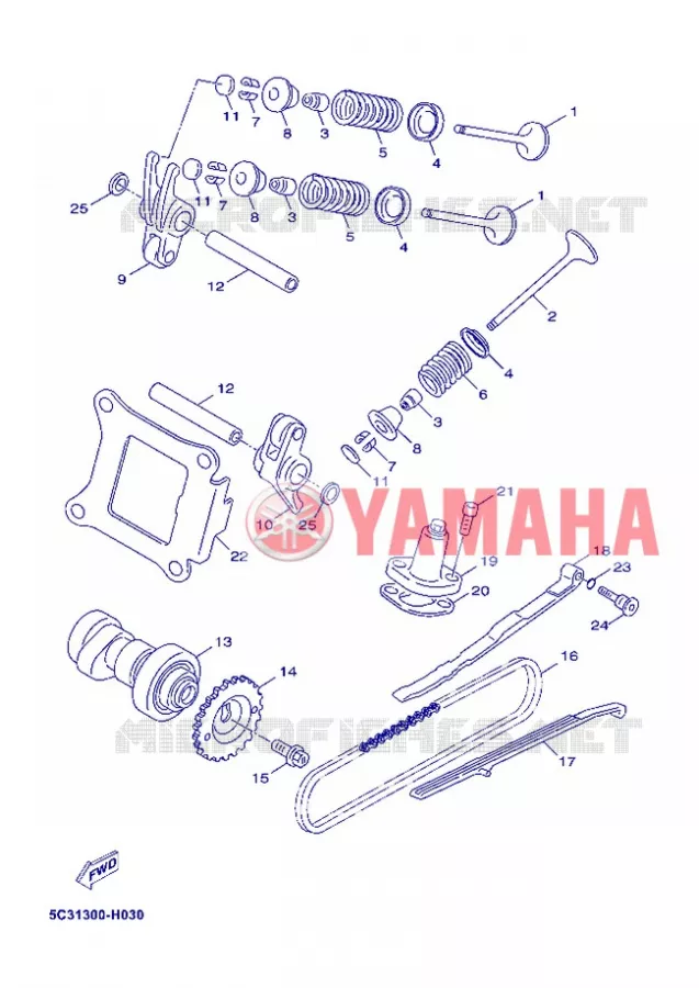 KLEPPEN Yamaha SCOOTER 50 2013 NEOS 4T UBS  YN50FU