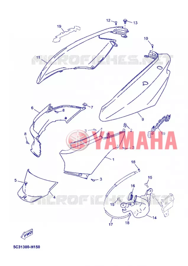 ZIJKUIPDEEL Yamaha SCOOTER 50 2013 NEOS 4T UBS  YN50FU
