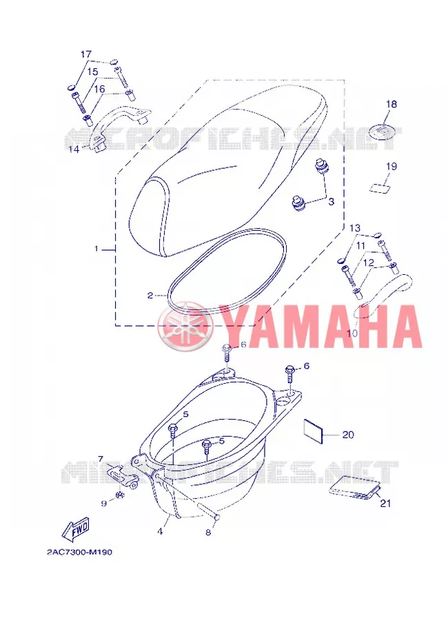 SELLE Yamaha SCOOTER 50 2013 OVETTO 4T UBS  YN50FU