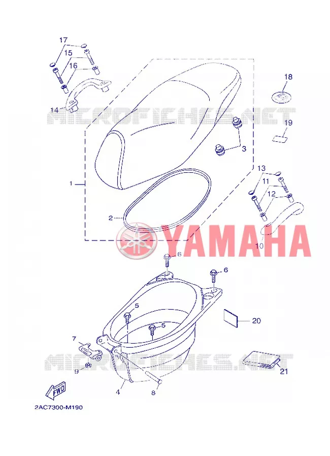 SELLE Yamaha SCOOTER 50 2013 OVETTO 4T UBS  YN50FU