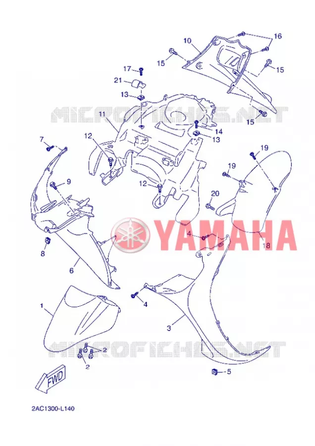 SPATBORD Yamaha SCOOTER 50 2013 OVETTO 4T UBS  YN50FU