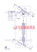 ACHTER SCHOKBREKER voor Yamaha YZ250F 2013
