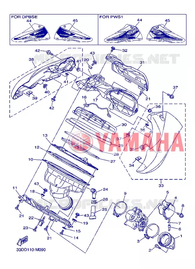 INLAAT Yamaha MOTO 450 2013 YZF  YZ450F
