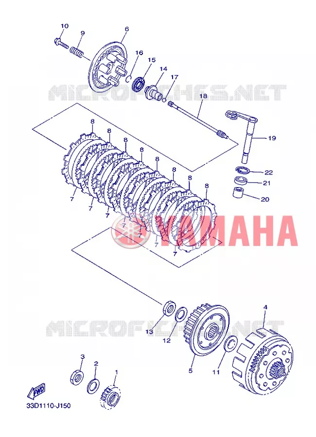 STARTMOTOR KOPPELINGS Yamaha MOTO 450 2013 YZF  YZ450F