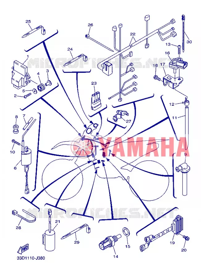 ELECTRISCH 1 Yamaha MOTO 450 2013 YZF  YZ450F