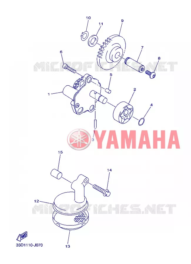 OLIEPOMP Yamaha MOTO 450 2013 YZF  YZ450F
