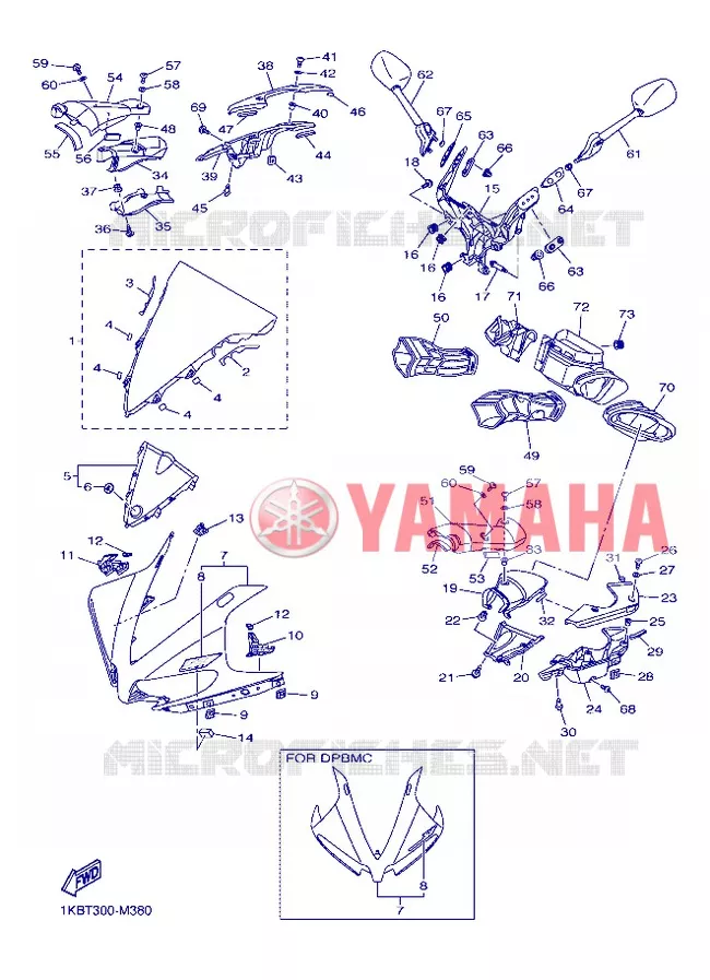 KAP 1 Yamaha MOTO 1000 2013 R1  YZF-R1