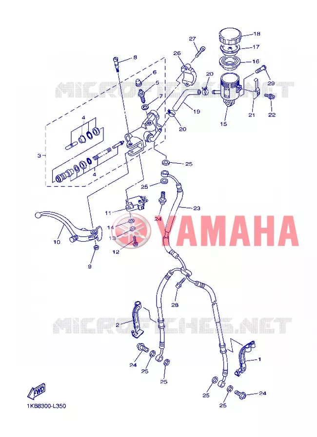 REMPOMP VOOR Yamaha MOTO 1000 2013 R1  YZF-R1