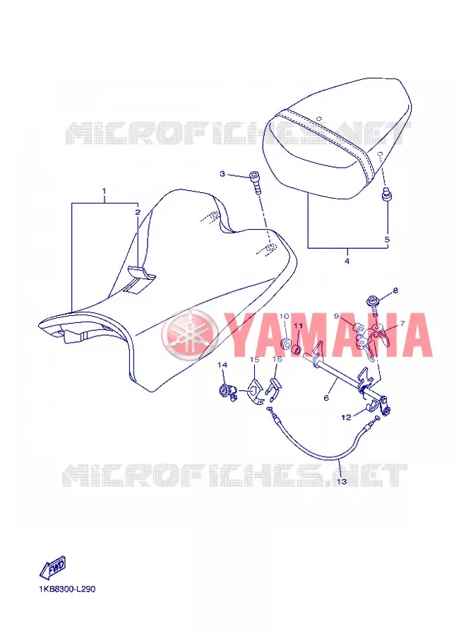 SELLE Yamaha MOTO 1000 2013 R1  YZF-R1
