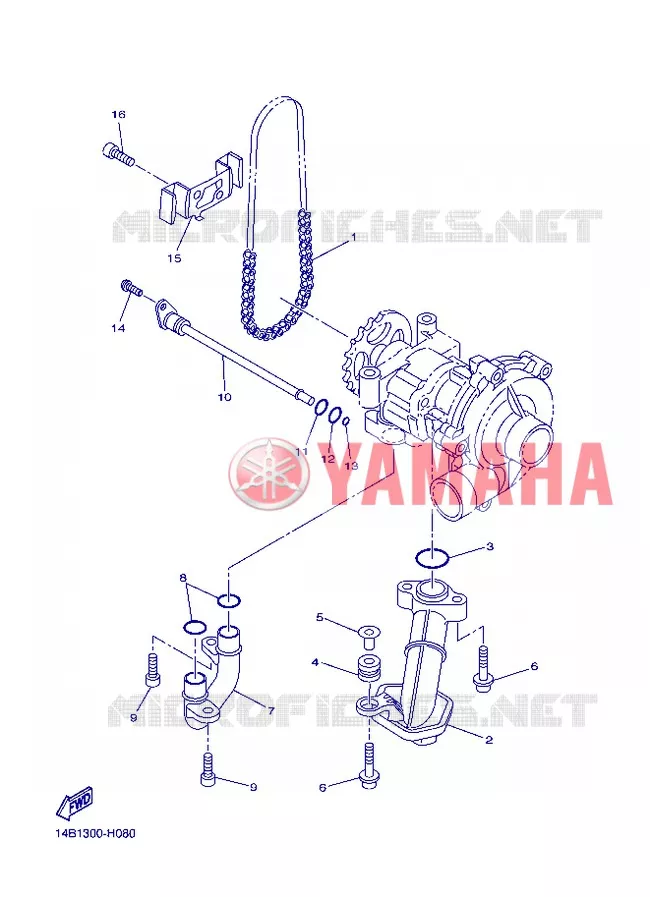 OLIEPOMP Yamaha MOTO 1000 2013 R1  YZF-R1