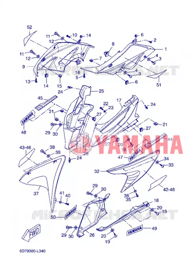 KAP 1 Yamaha MOTO 125 2013 R125  YZF-R125