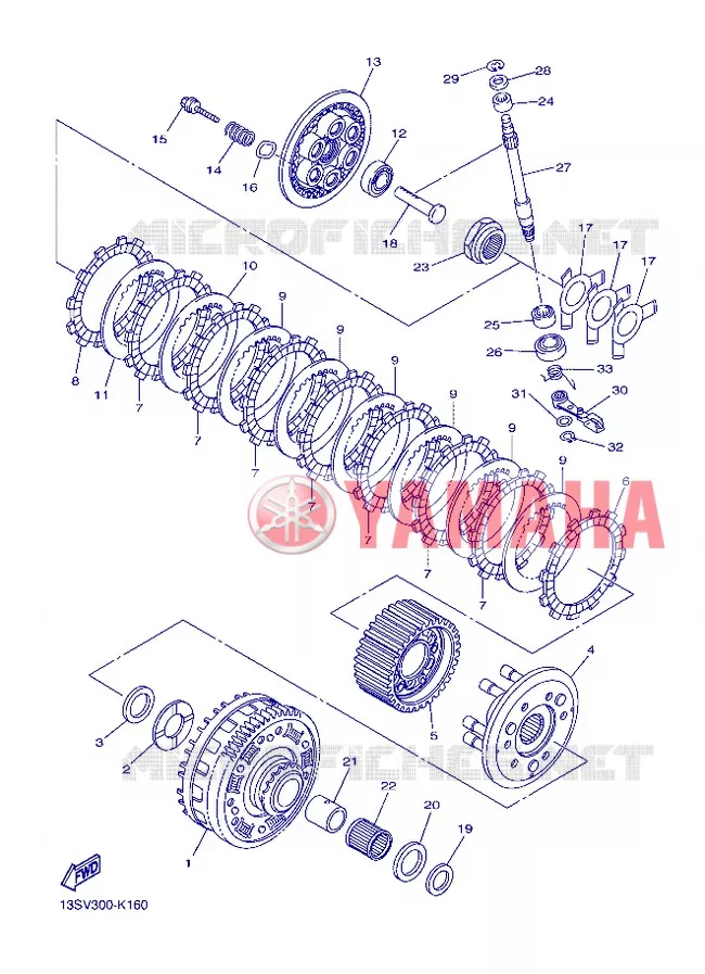 STARTMOTOR KOPPELINGS Yamaha MOTO 600 2013 R6  YZF-R6