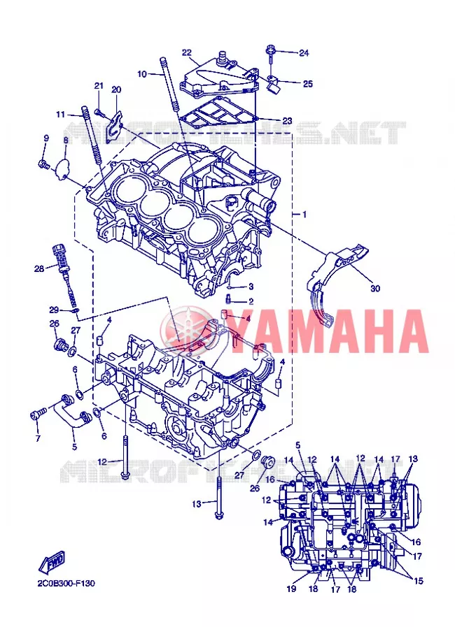 CARTERDELEN Yamaha MOTO 600 2013 R6  YZF-R6