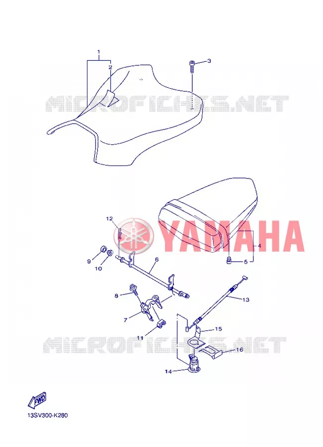 SELLE Yamaha MOTO 600 2013 R6  YZF-R6
