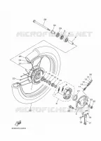 VOORWIEL voor Yamaha YBR125EGS 2011