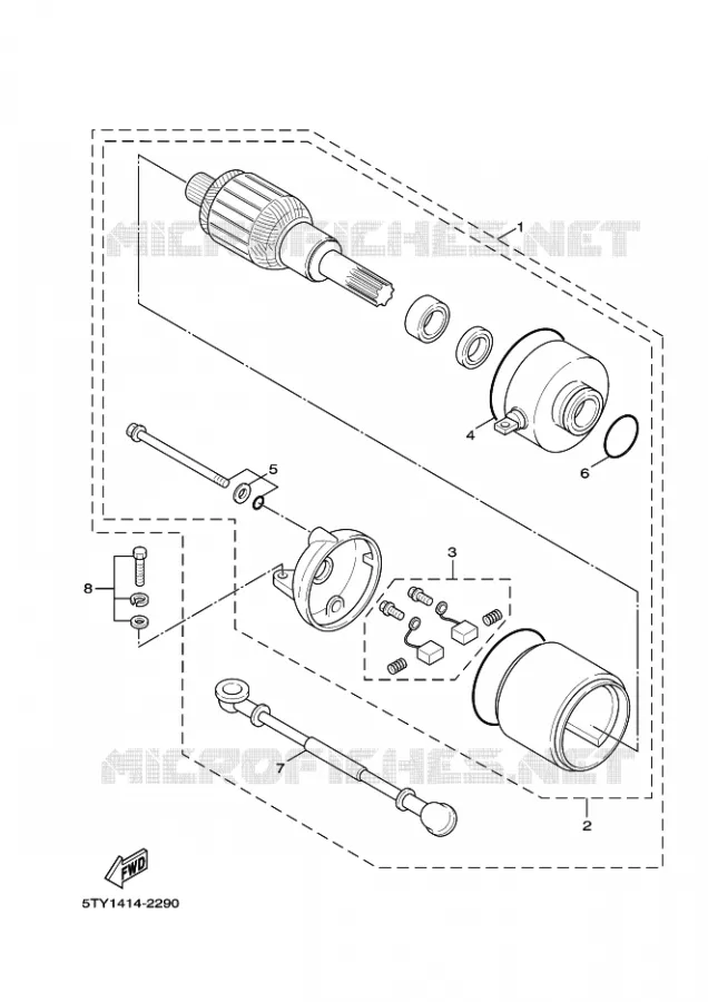 STARTMOTOR Yamaha SCOOTER 125 2011 CYGNUS  XC125