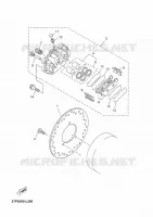 REMKLAUW ACHTER voor Yamaha YP250RA 2012