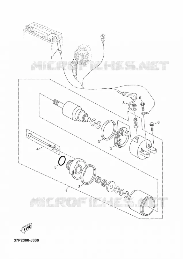 STARTMOTOR Yamaha SCOOTER 250 2012 XMAX ABS  YP250RA