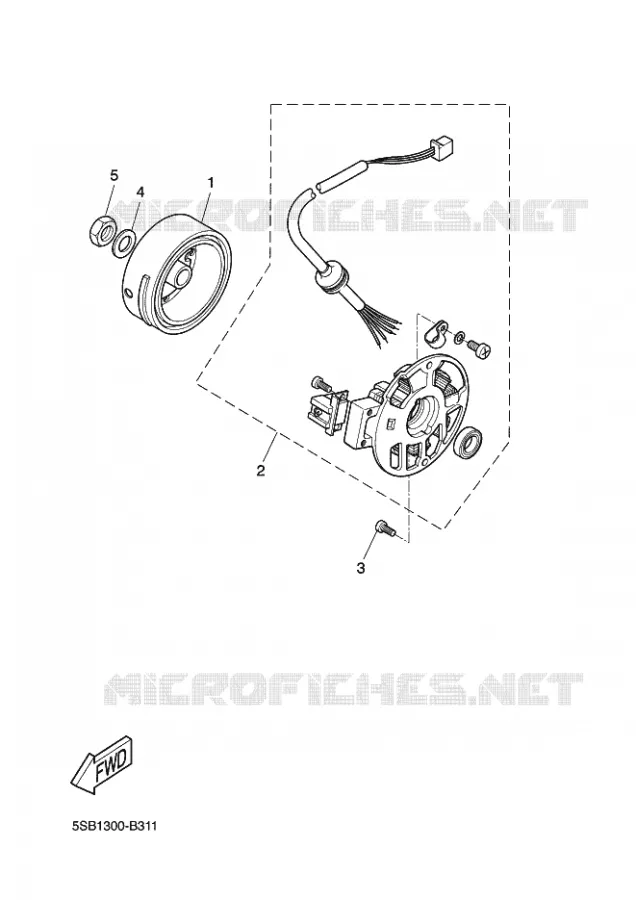 DYNAMO Yamaha SCOOTER 50 2012 JOG R  CS50