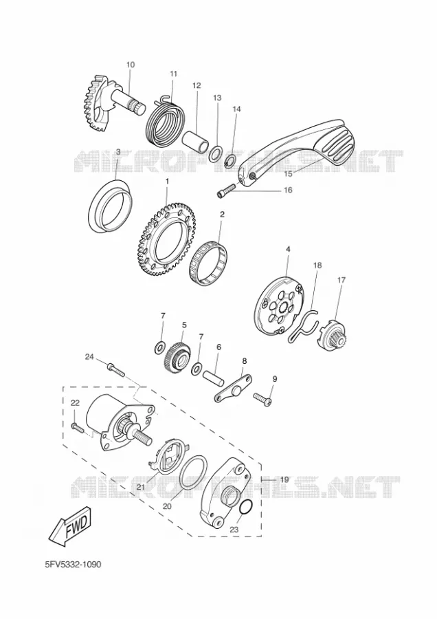 STARTMOTOR Yamaha SCOOTER 50 2012 JOG R  CS50