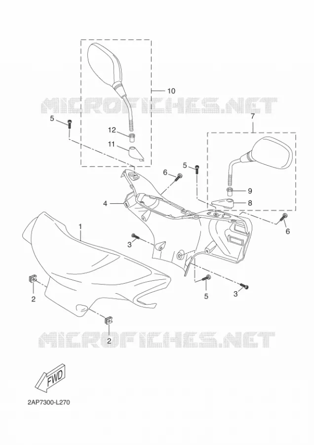 KAP 1 Yamaha SCOOTER 50 2012 NEOS  YN50